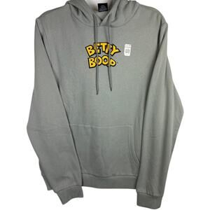Dodge Super‎ Bee Betty Boop Hoodie Gray Graphic Pullover Sweatshirt Men M NWT